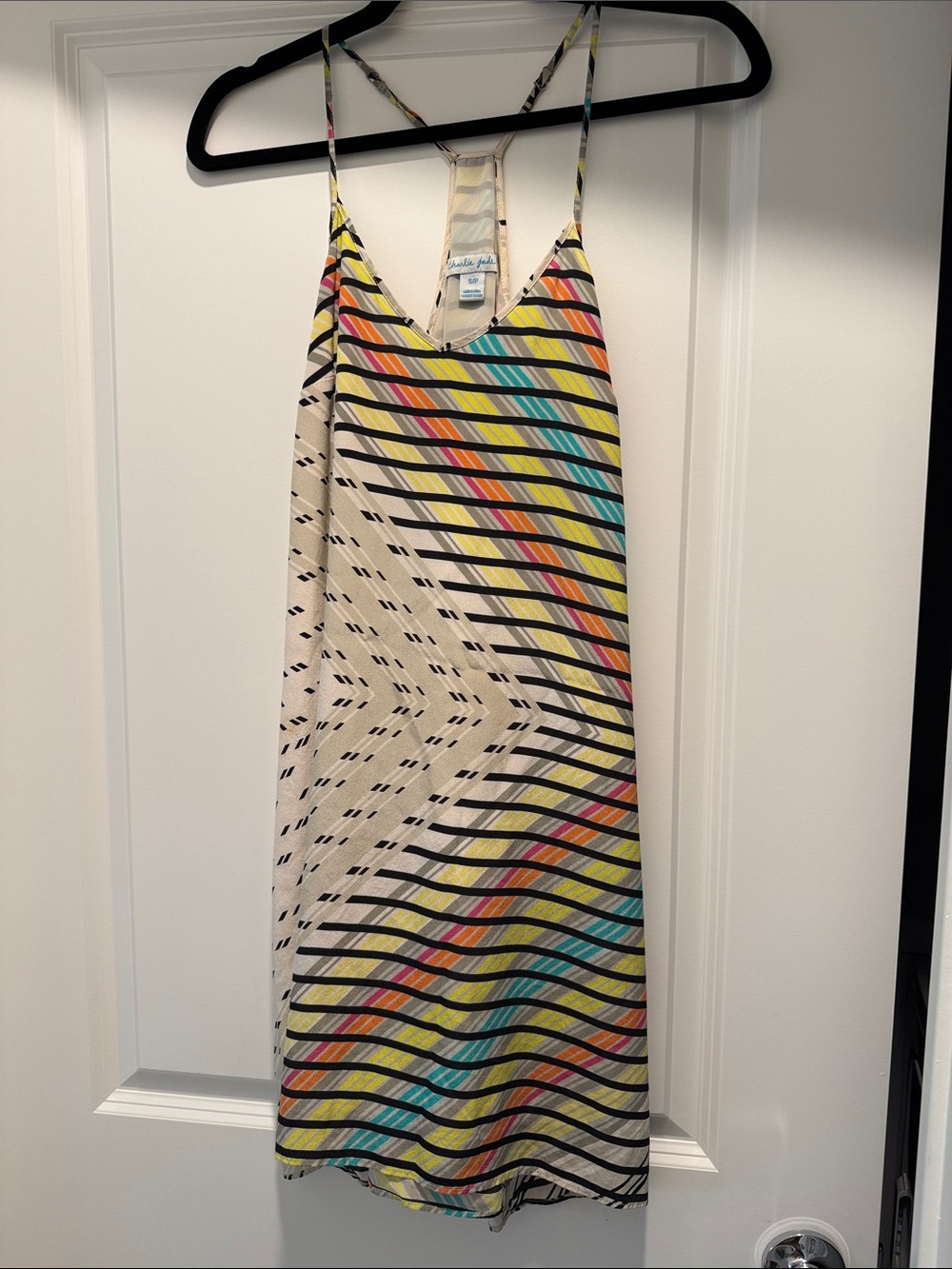 charlie jade Multicolor Striped Slip Mini Dress
